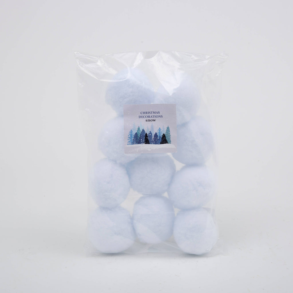 Christmas 3.14"D (8 CM) 10 Pcs Pack Artificial Snowballs