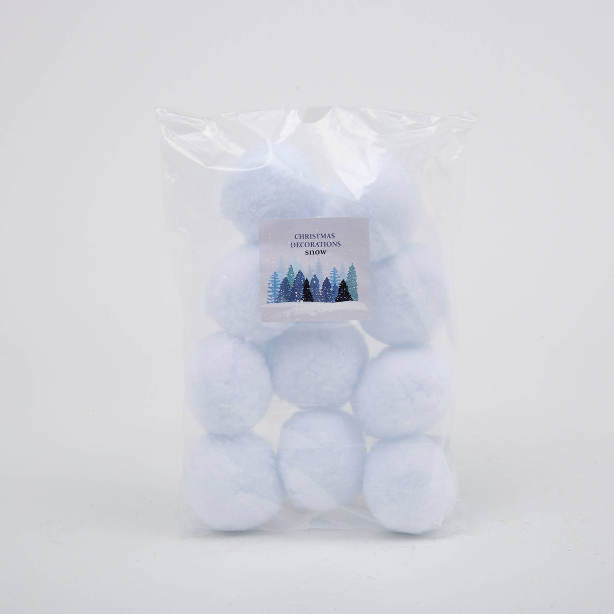Christmas 3.14"D (8 CM) 10 Pcs Pack Artificial Snowballs