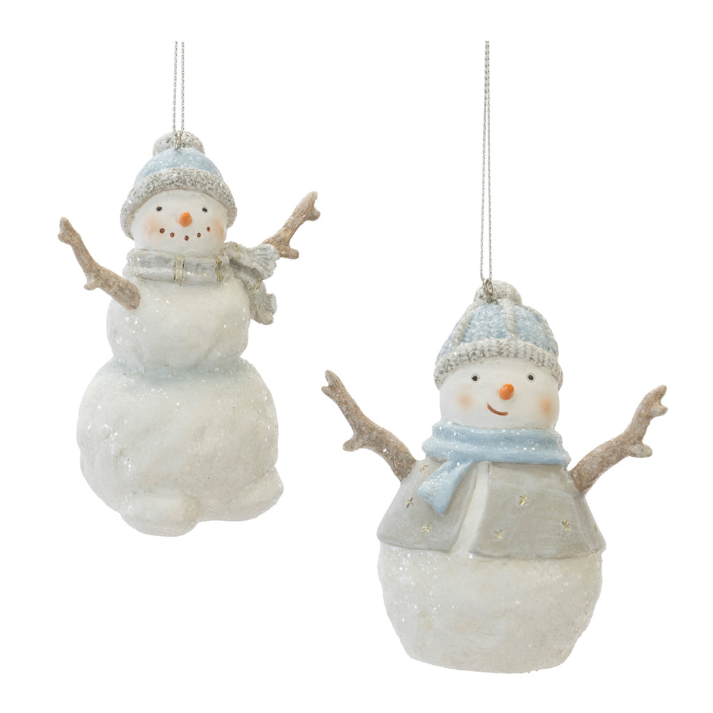 Snowman Ornament (2 Asst)