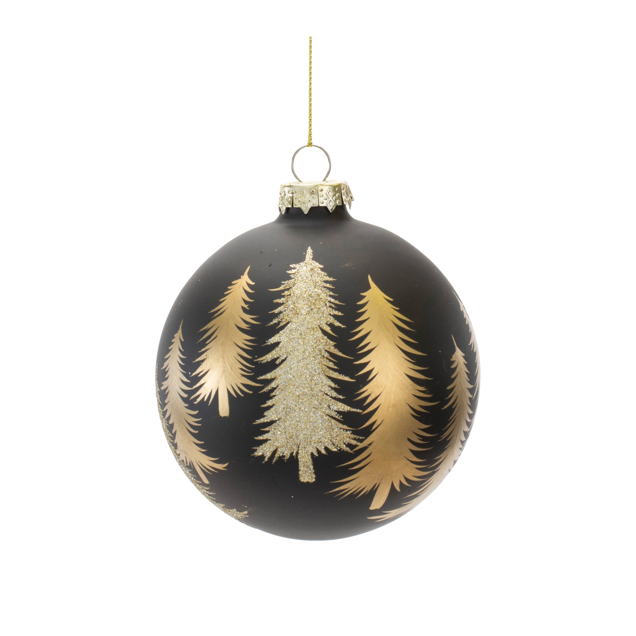Ornaments with gold trees