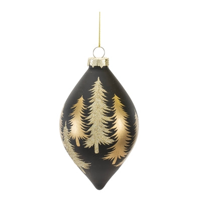 Ornaments with gold trees