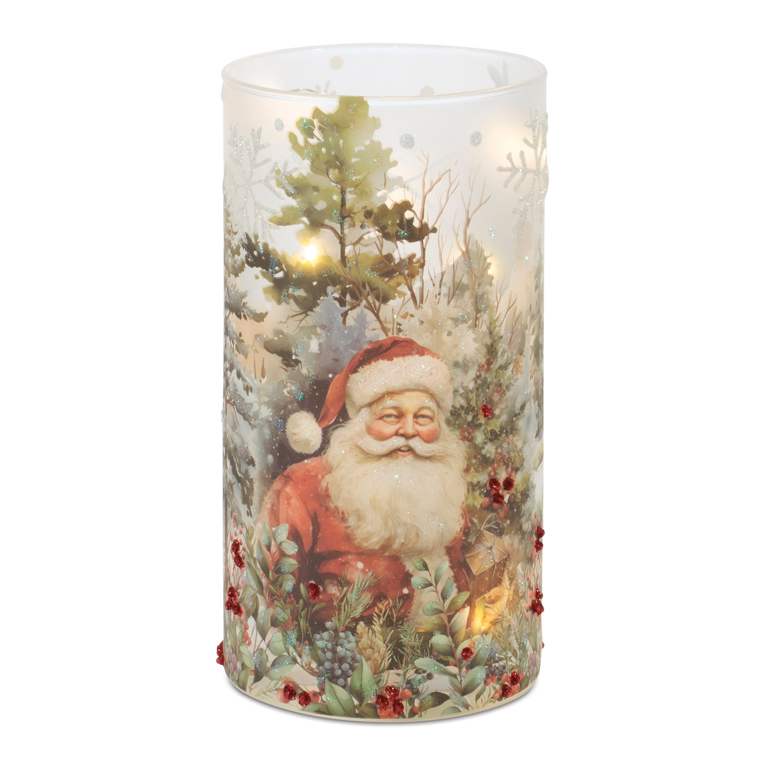 Luminary w/Santa