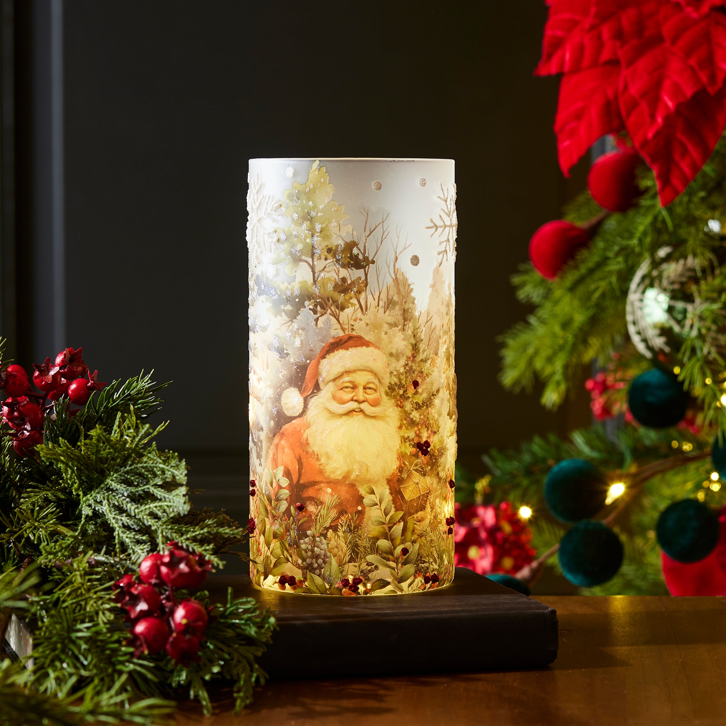 Luminary w/Santa