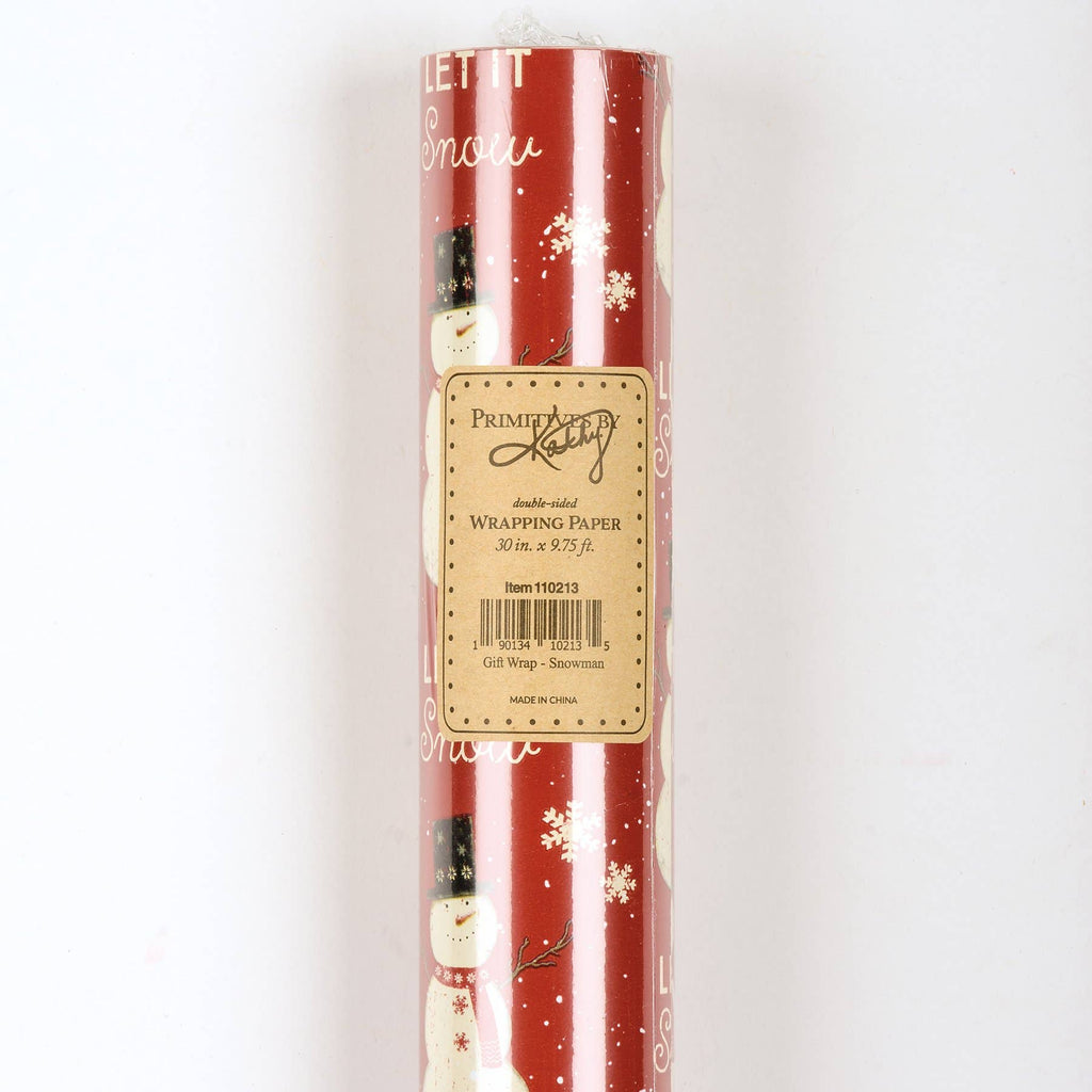 Snowman Gift Wrap
