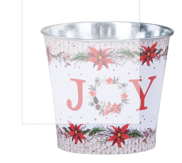5" JOY Poinsettia Pot Cover