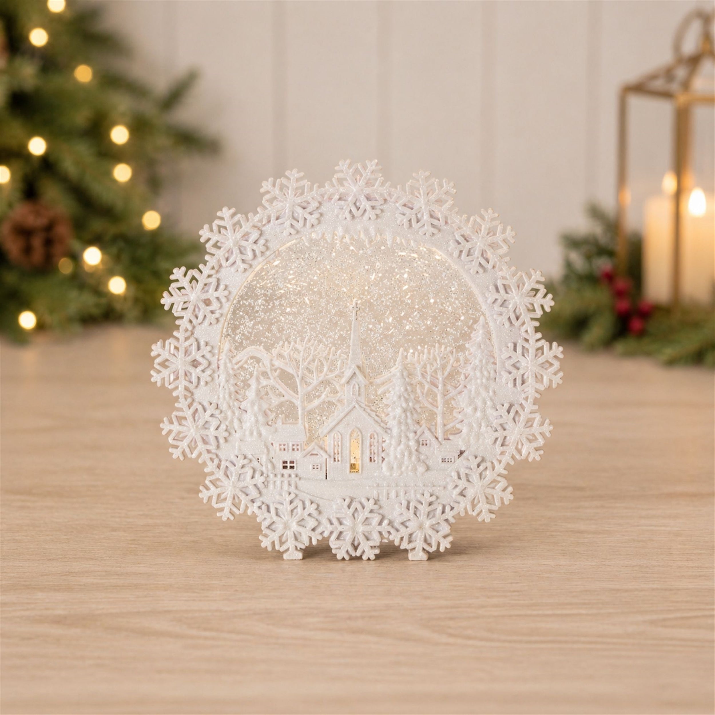 Church Scene Snow Globe