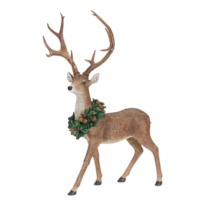 Deer w/Wreath