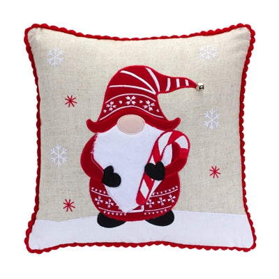 Gnome Holiday Pillow (2 Asst)