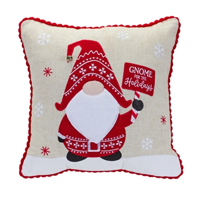 Gnome Holiday Pillow (2 Asst)