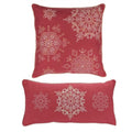 Snowflake Pillow (2 Asst) 17"SQ