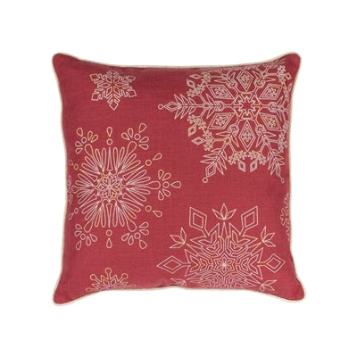 Snowflake Pillow (2 Asst) 17"SQ