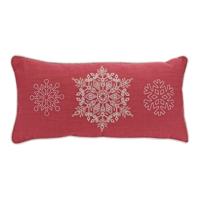 Snowflake Pillow (2 Asst) 17"SQ