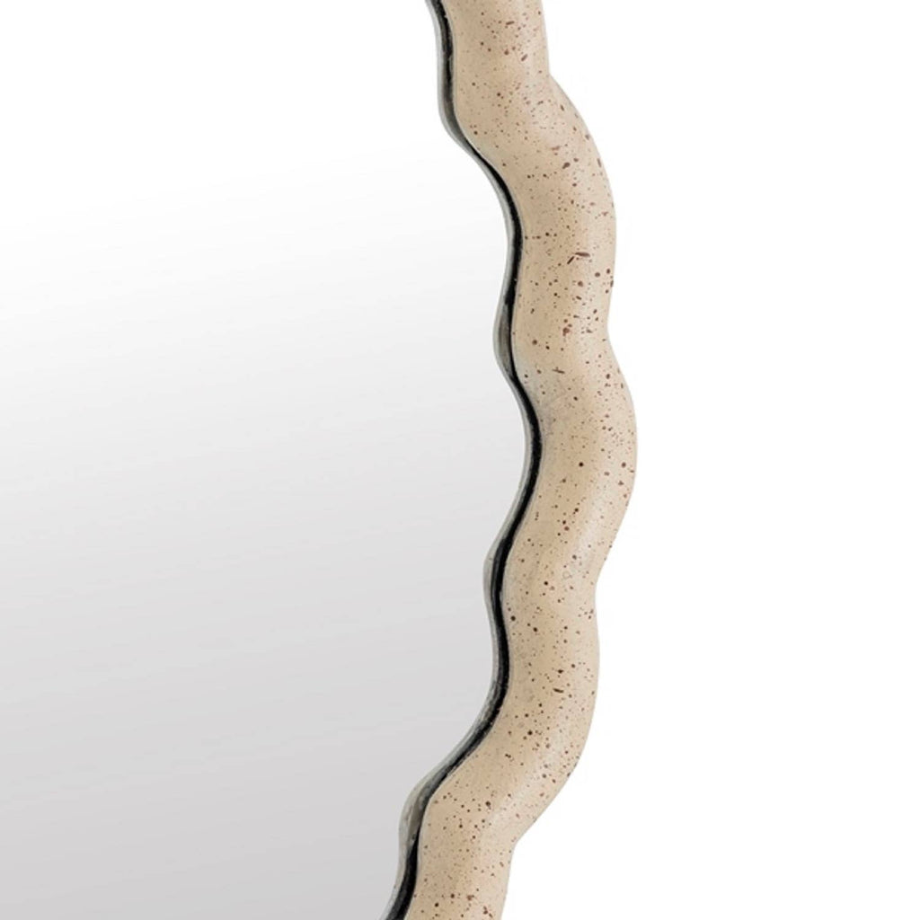Cast Aluminum Wave Mirror Sm