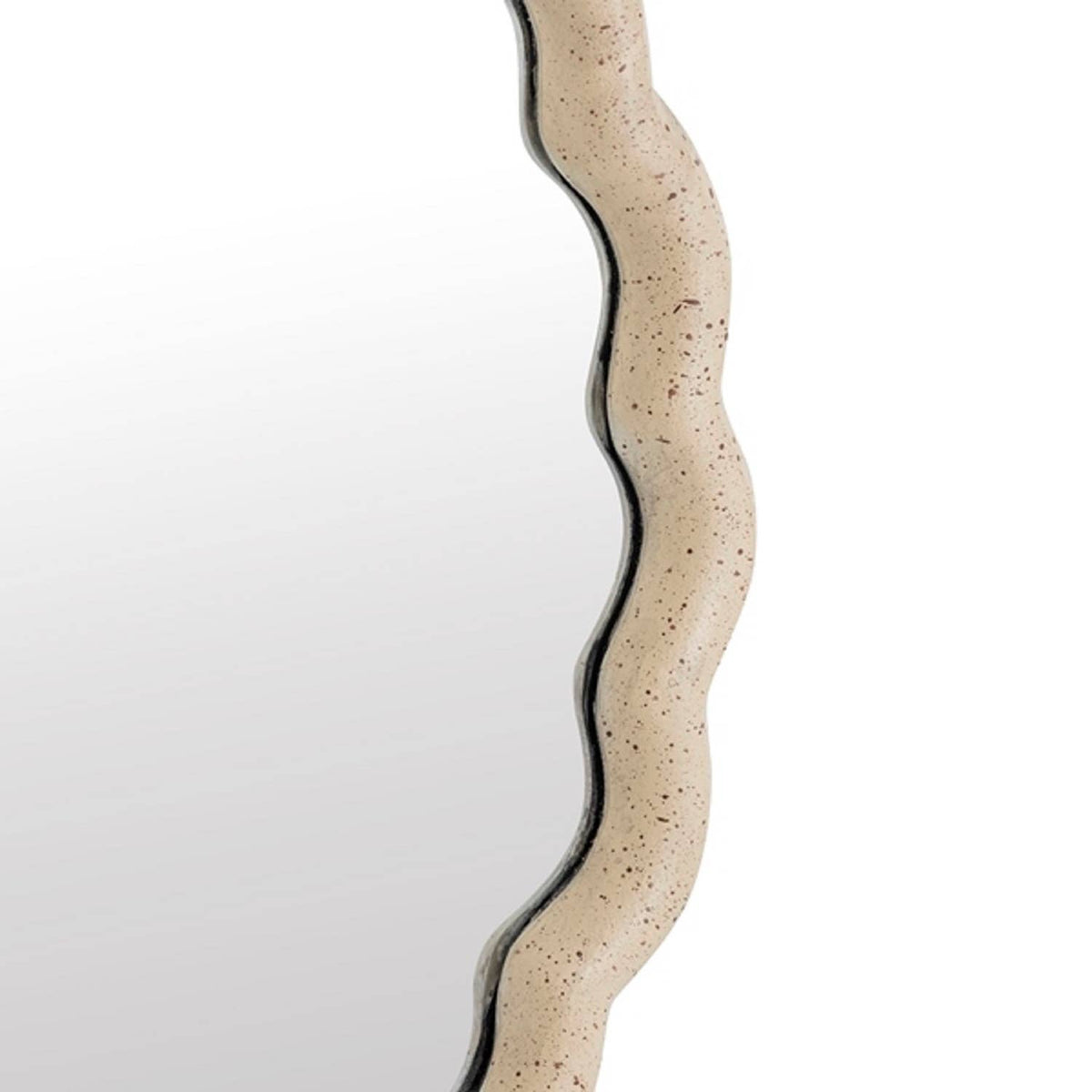 Cast Aluminum Wave Mirror Sm