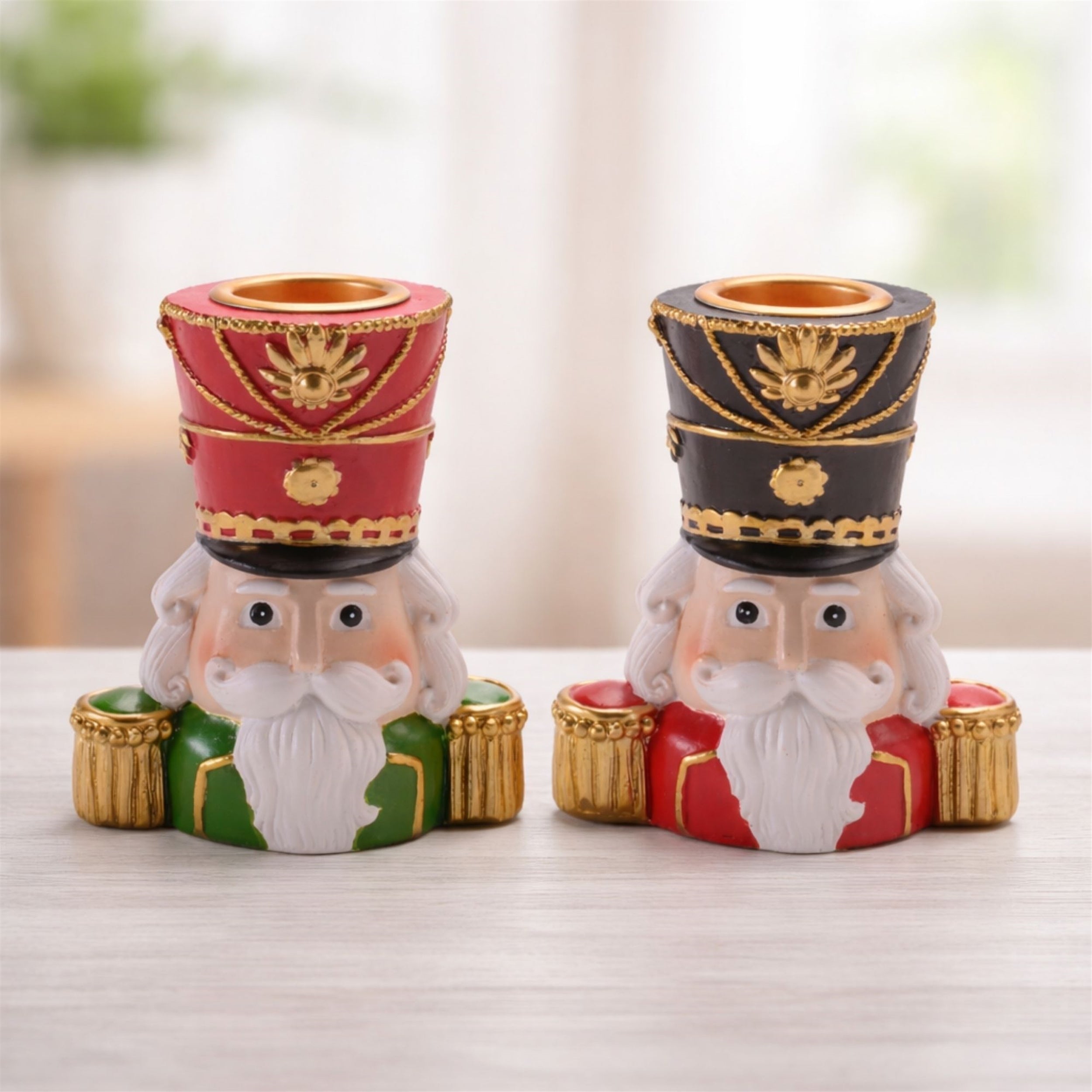Nutcracker Taper Candle Holder (2 Asst)