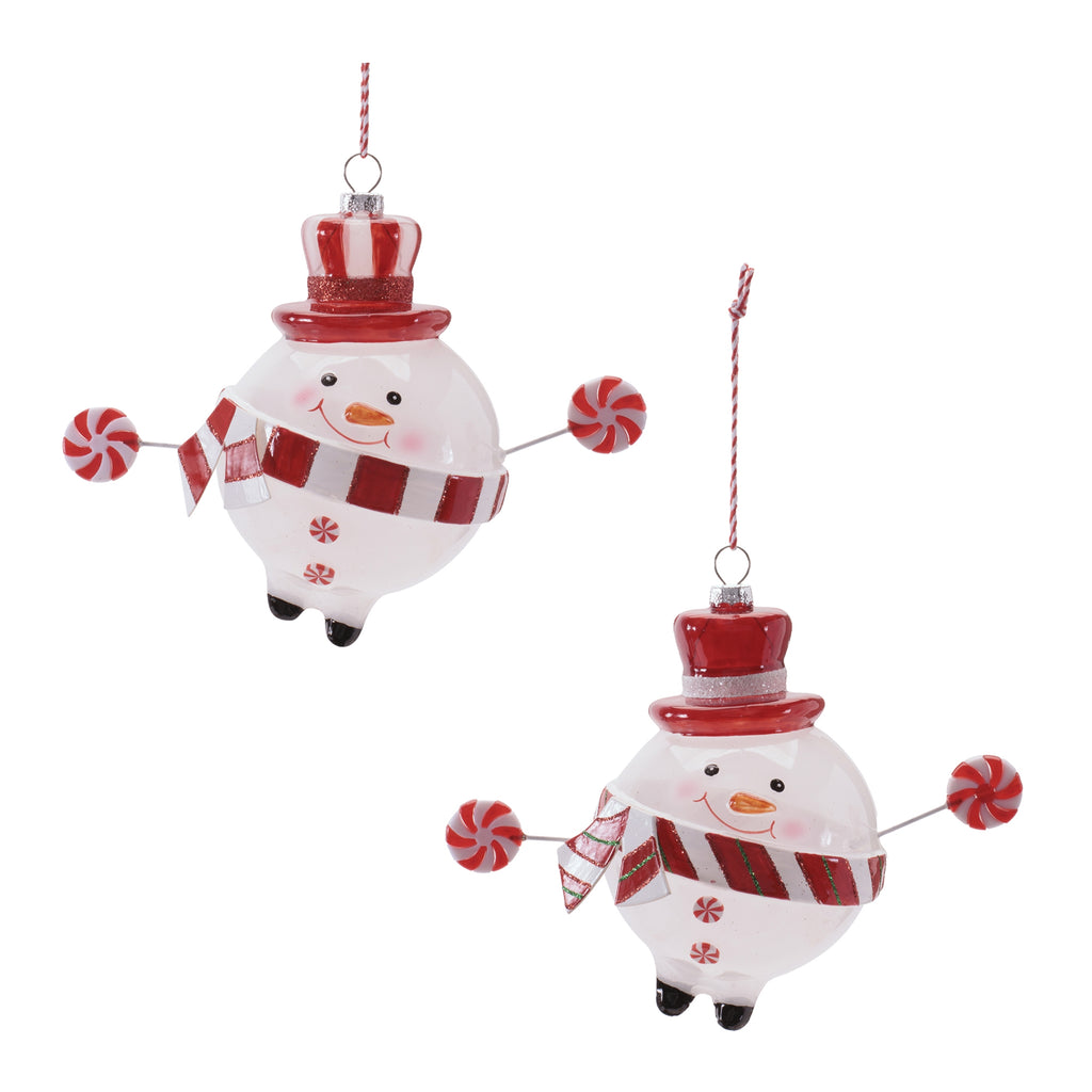 Snowman/Candy Ornament