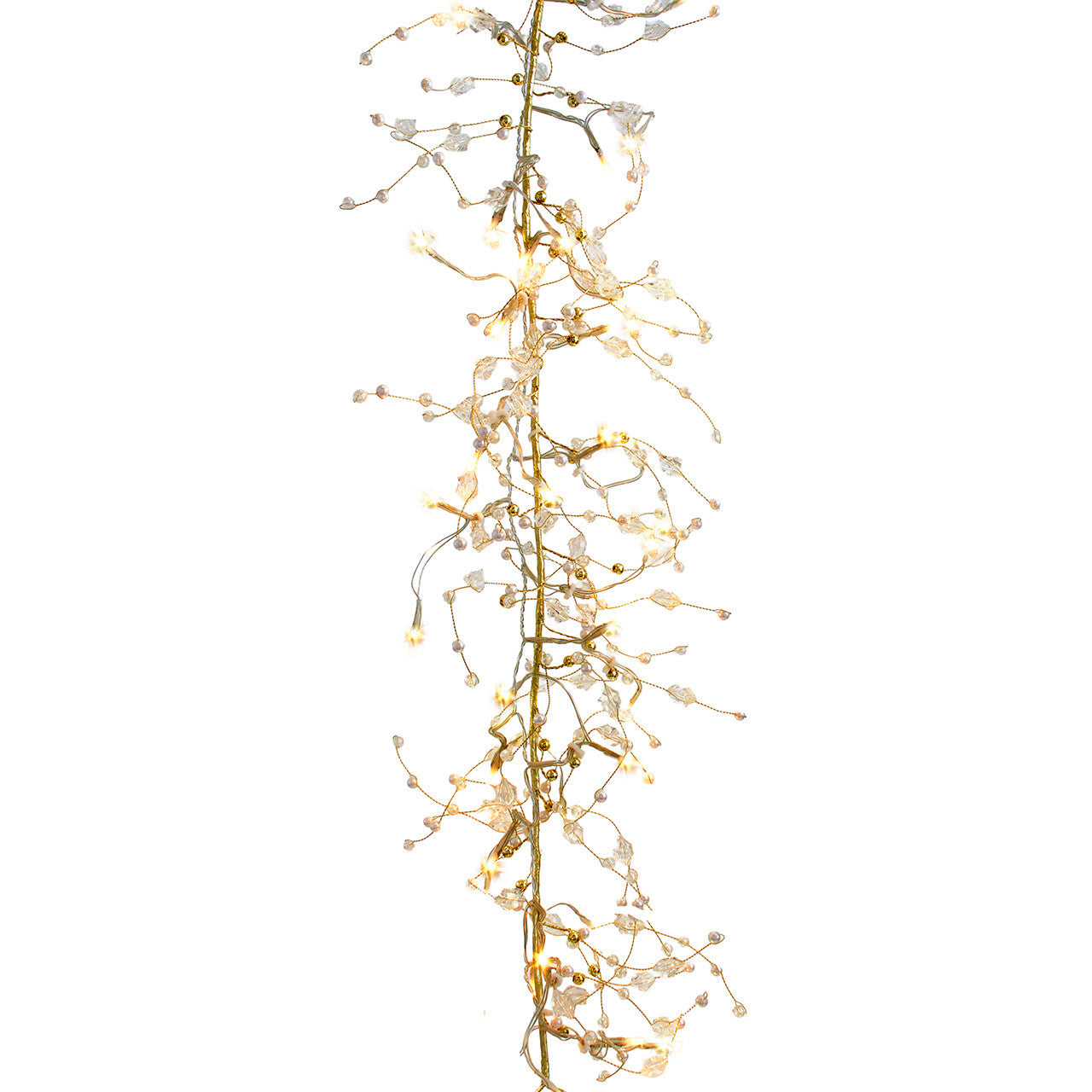3' Battery Operated Warm White & Classic White LED Vine Garland