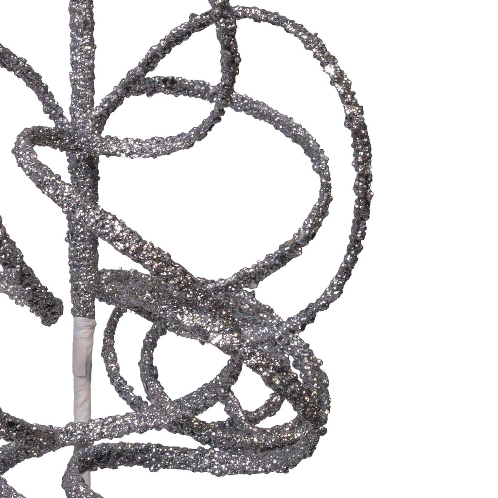 Curly Silver Glitter Spray