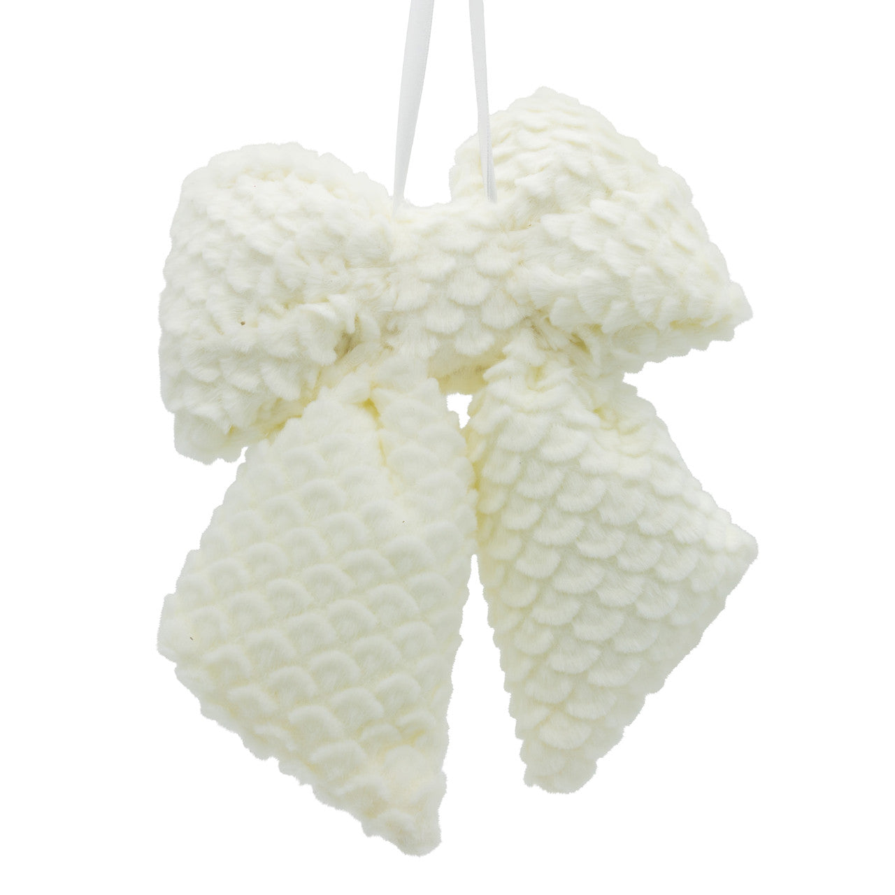 White Fluffy Bow