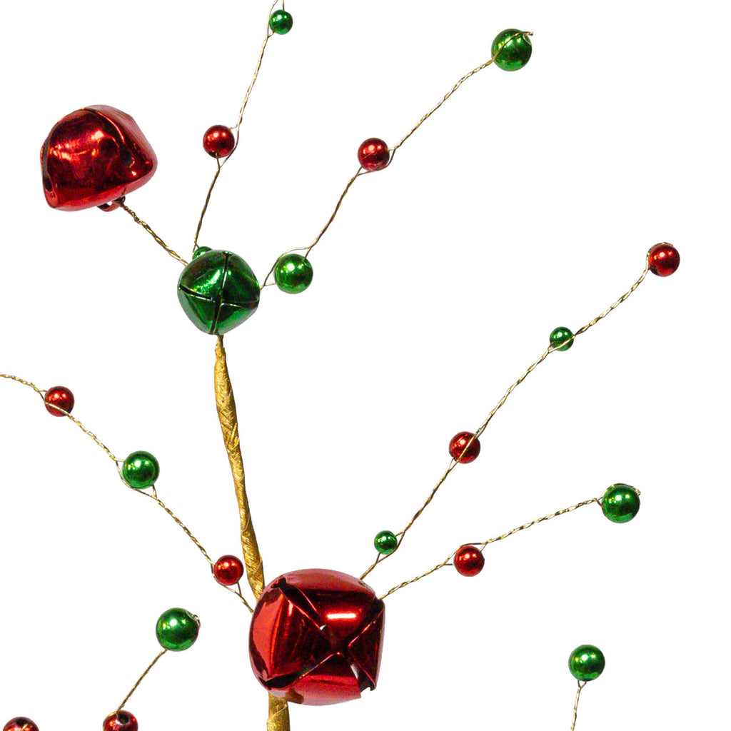 Red & Green Jingle Bell Spray