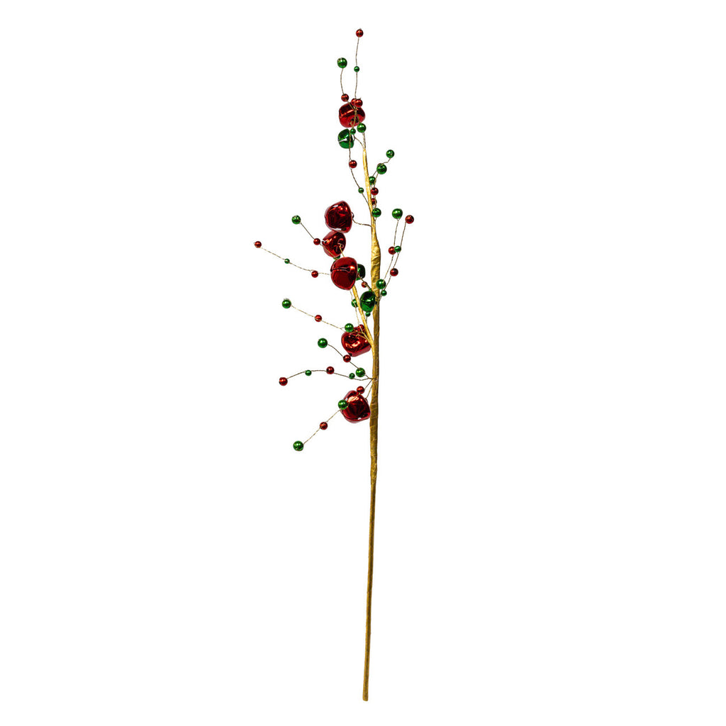 Red & Green Jingle Bell Spray