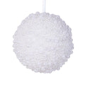 4" White Pearl Ball Ornament