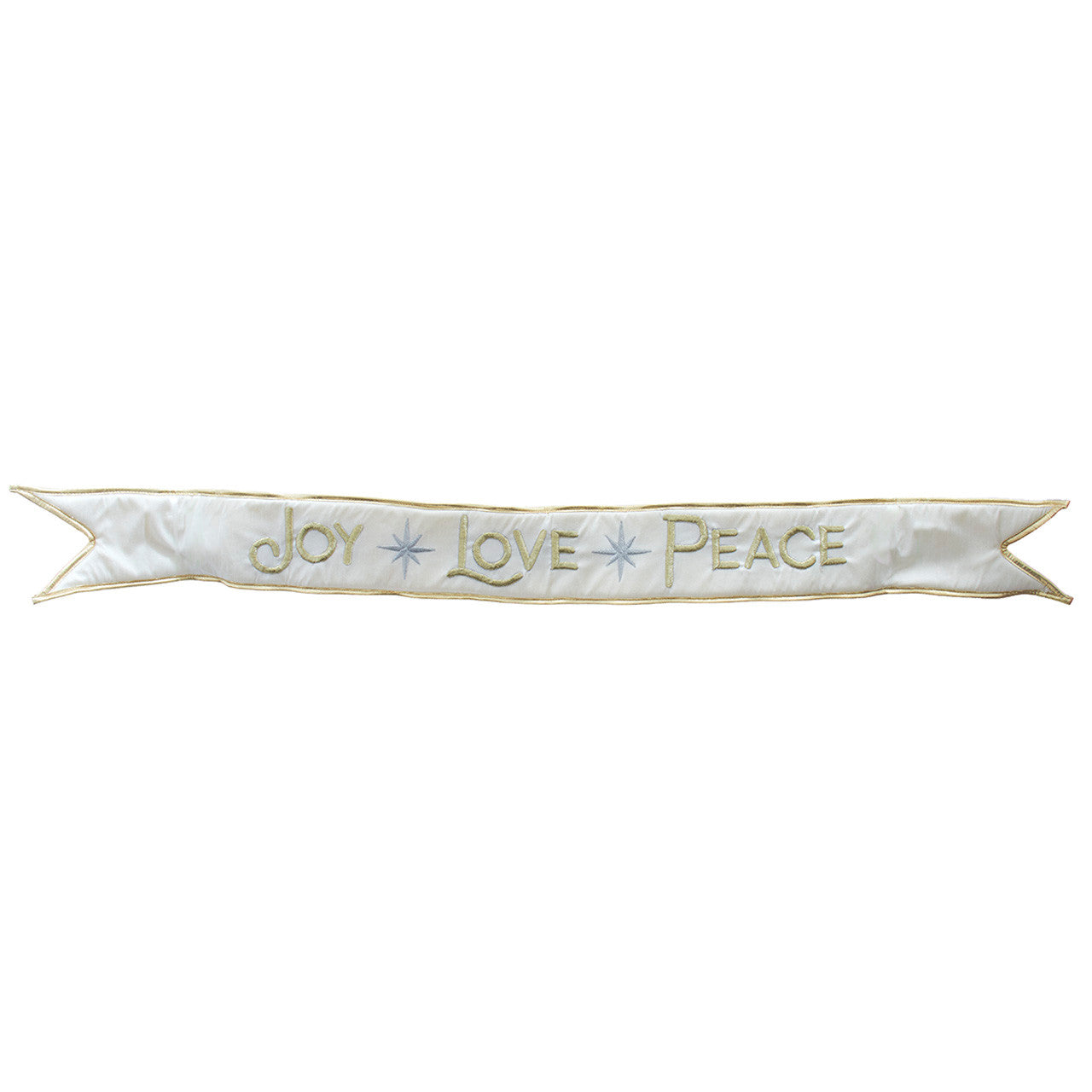 44" Gold & Silver " Joy Love Peace" Banner
