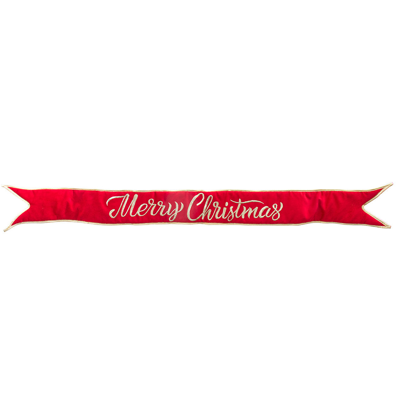 44" Red & Gold "Merry Christmas" Banner