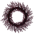 28" Burgundy Crab Apple Mix Berry Wreath