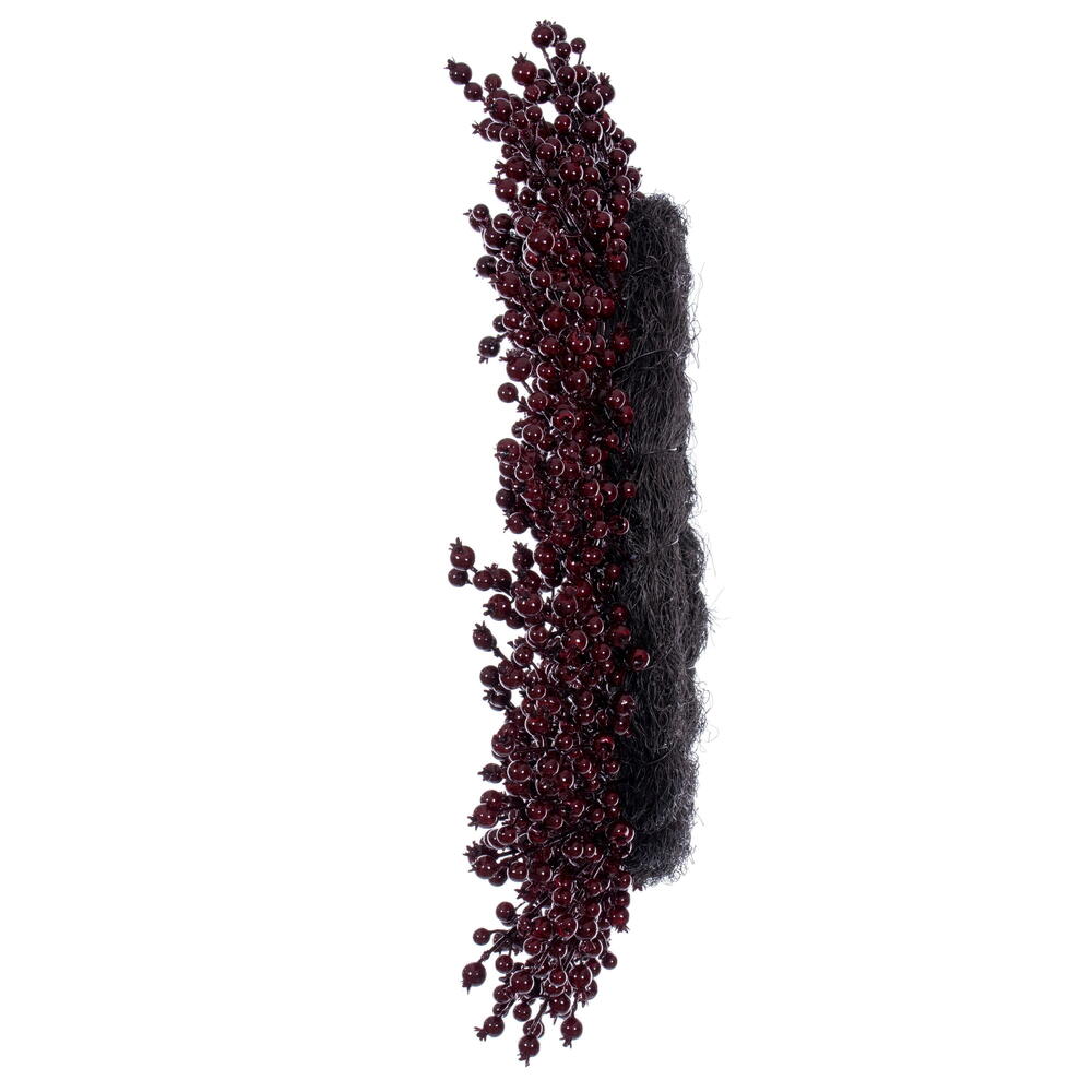 28" Burgundy Crab Apple Mix Berry Wreath