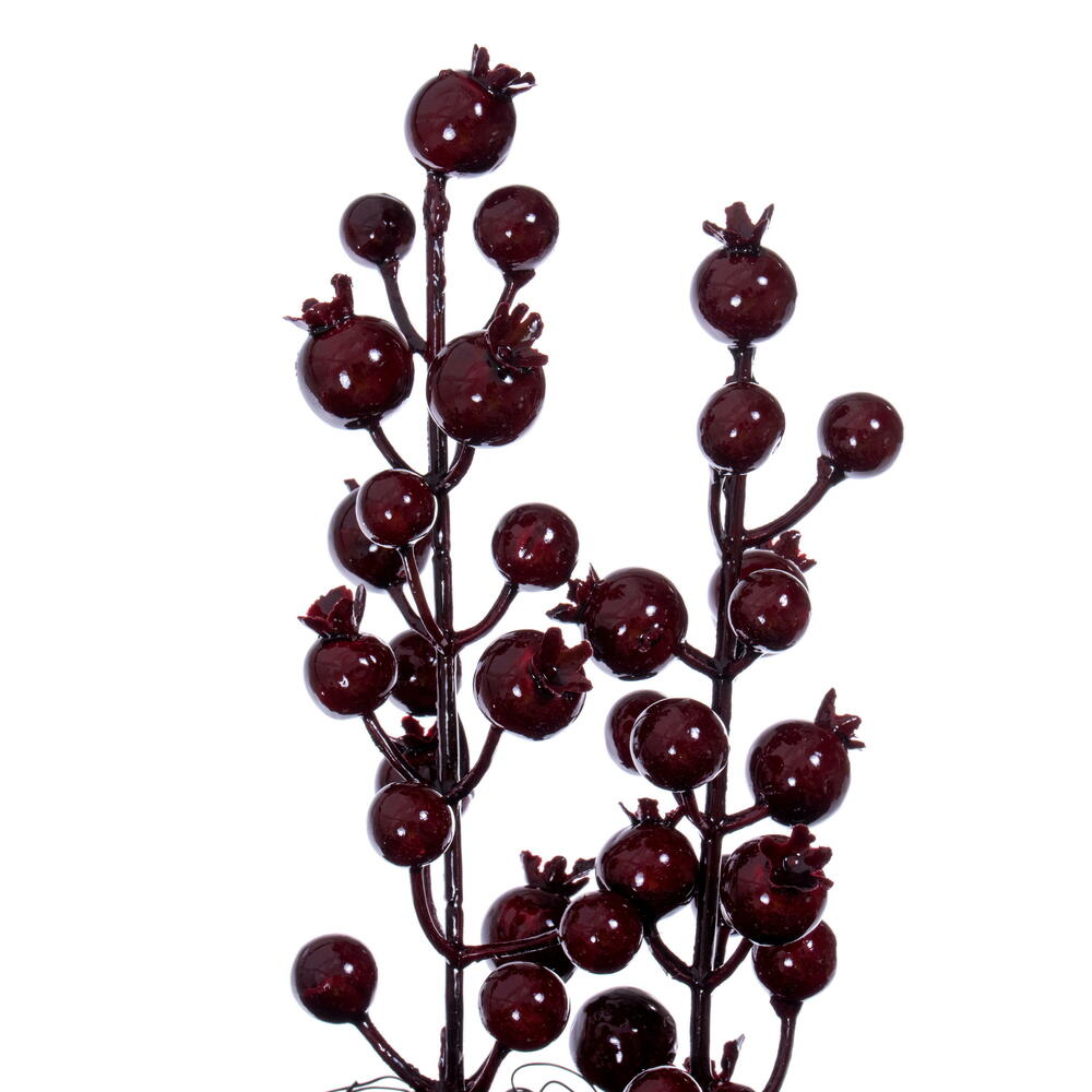 28" Burgundy Crab Apple Mix Berry Wreath
