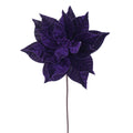 21.5" Plum Poinsettia Stem