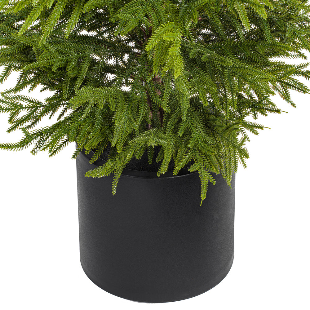 7' Green Norfolk Pine Potted Tree K/D