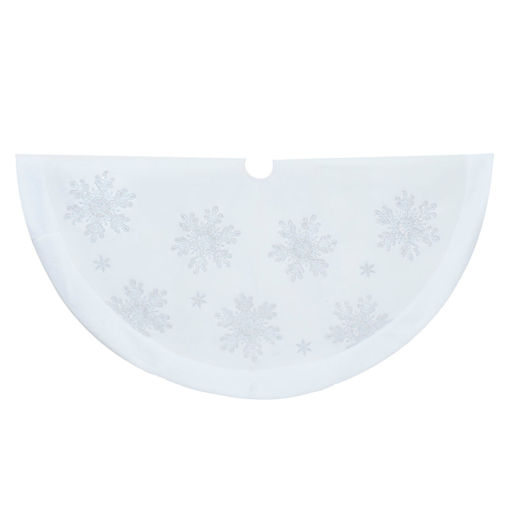 48" Iridescent Sequined Velvet Tree Skirt
