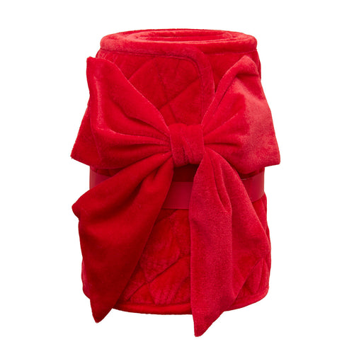 24" Red Bow Tree Collar