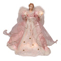 14" 10L Pink & White Angel Tree Topper