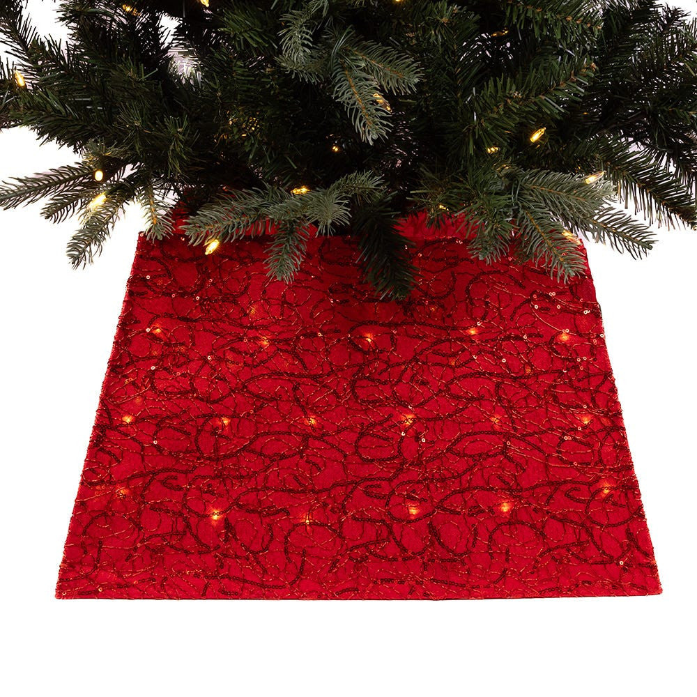 19.7" 70-Light Warm White LED Tree Collar
