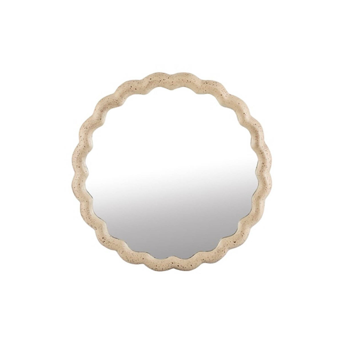 Cast Aluminum Wave Mirror Sm