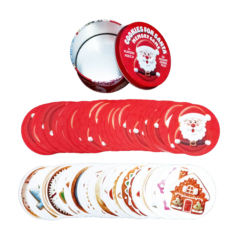 Christmas Cookies for Santa Tin - Holiday Memory Match Game