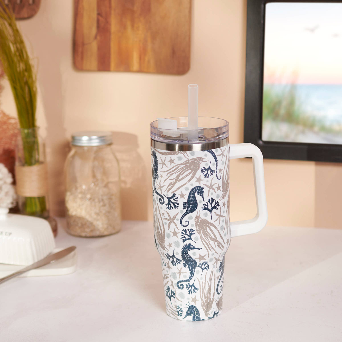 Sea Creatures Travel Mug