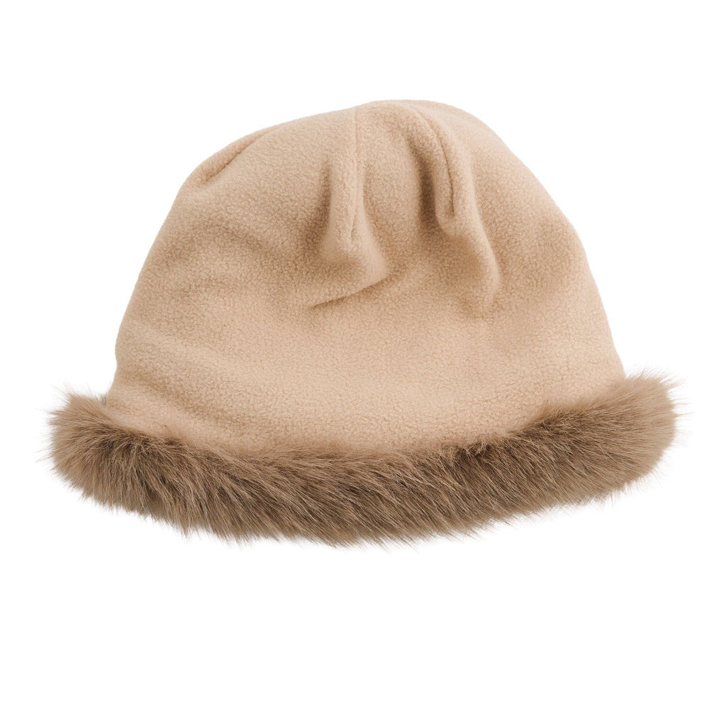 Winter Hat Cable Knit Beanie Faux Fur Fleece Lined Wyatt