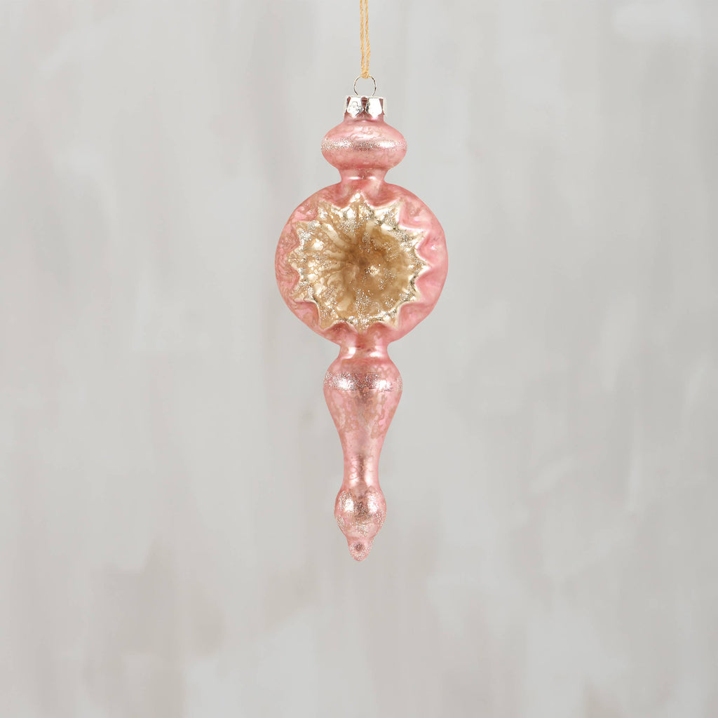 Pink Spire Glass Ornament
