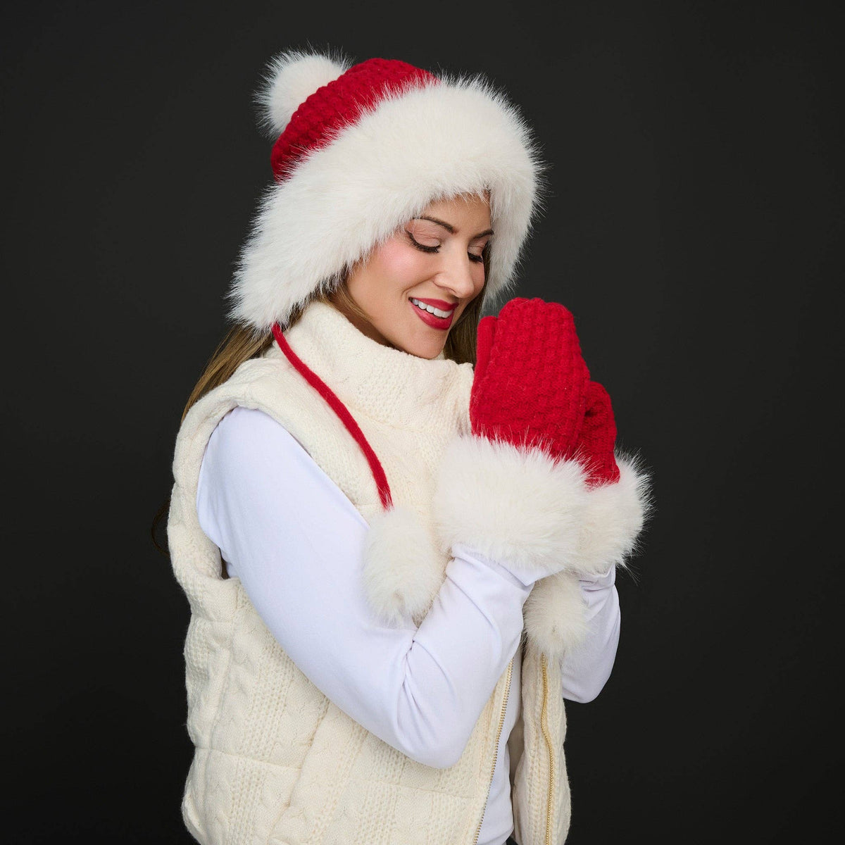 Winter Hat Assortment Faux Fur Pom & Tassel Natalie