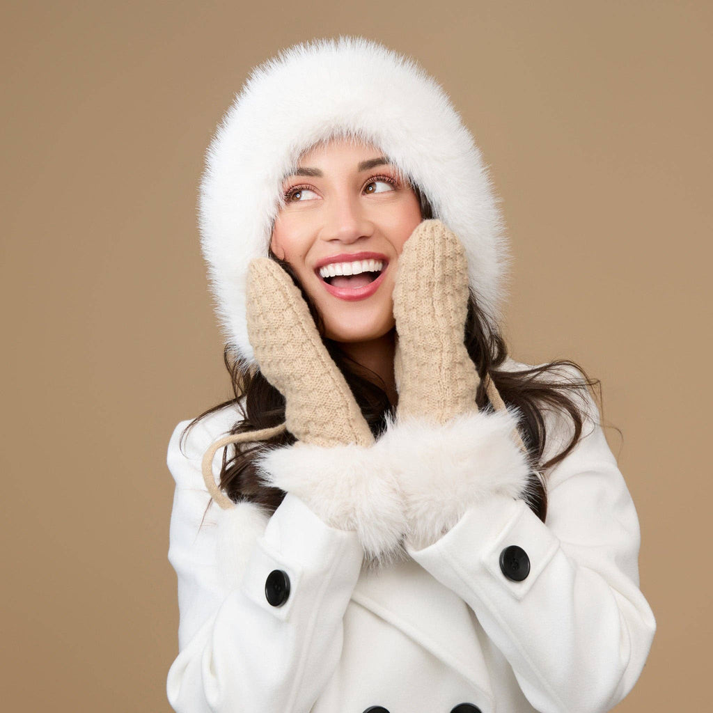 Winter Hat Assortment Faux Fur Pom & Tassel Natalie