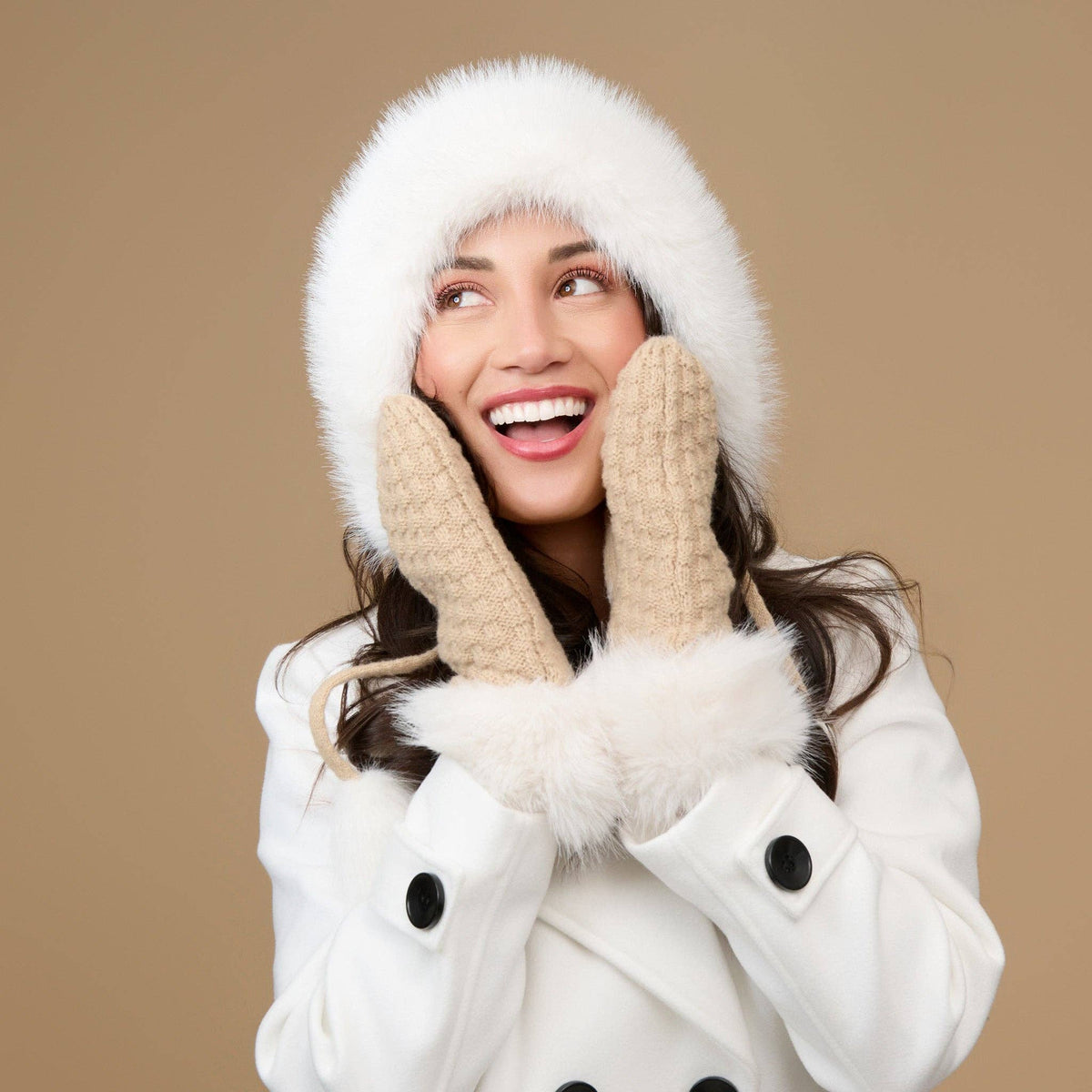 Winter Hat Assortment Faux Fur Pom & Tassel Natalie