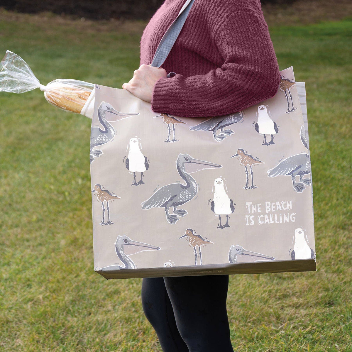 The Beach Is Calling Shopping Tote