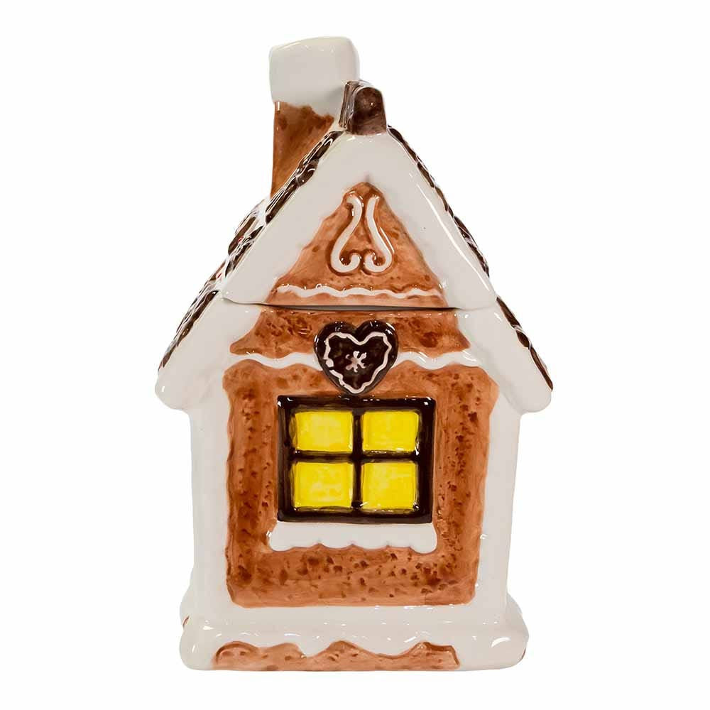 10.2" Gingerbread House Cookie Jar