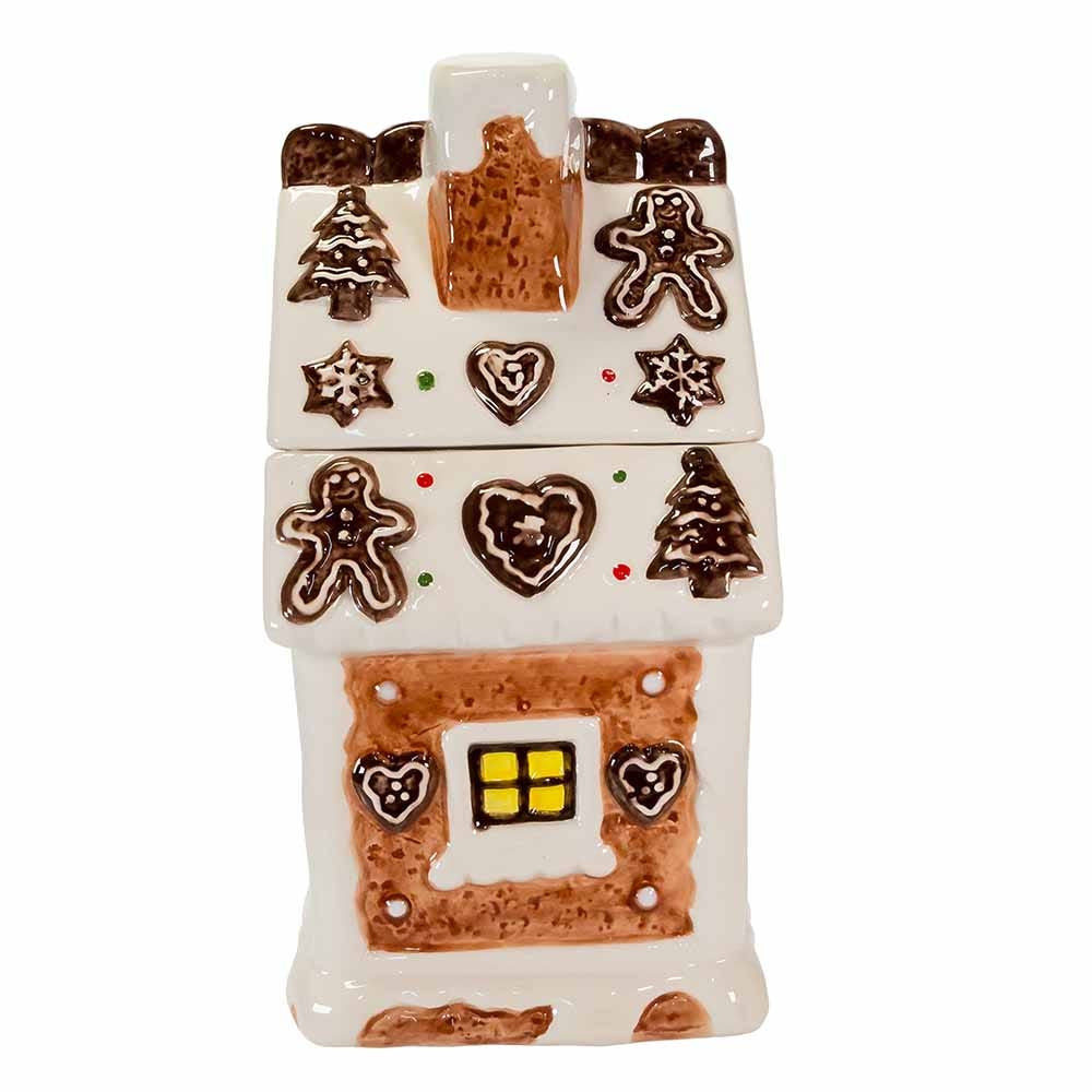 10.2" Gingerbread House Cookie Jar