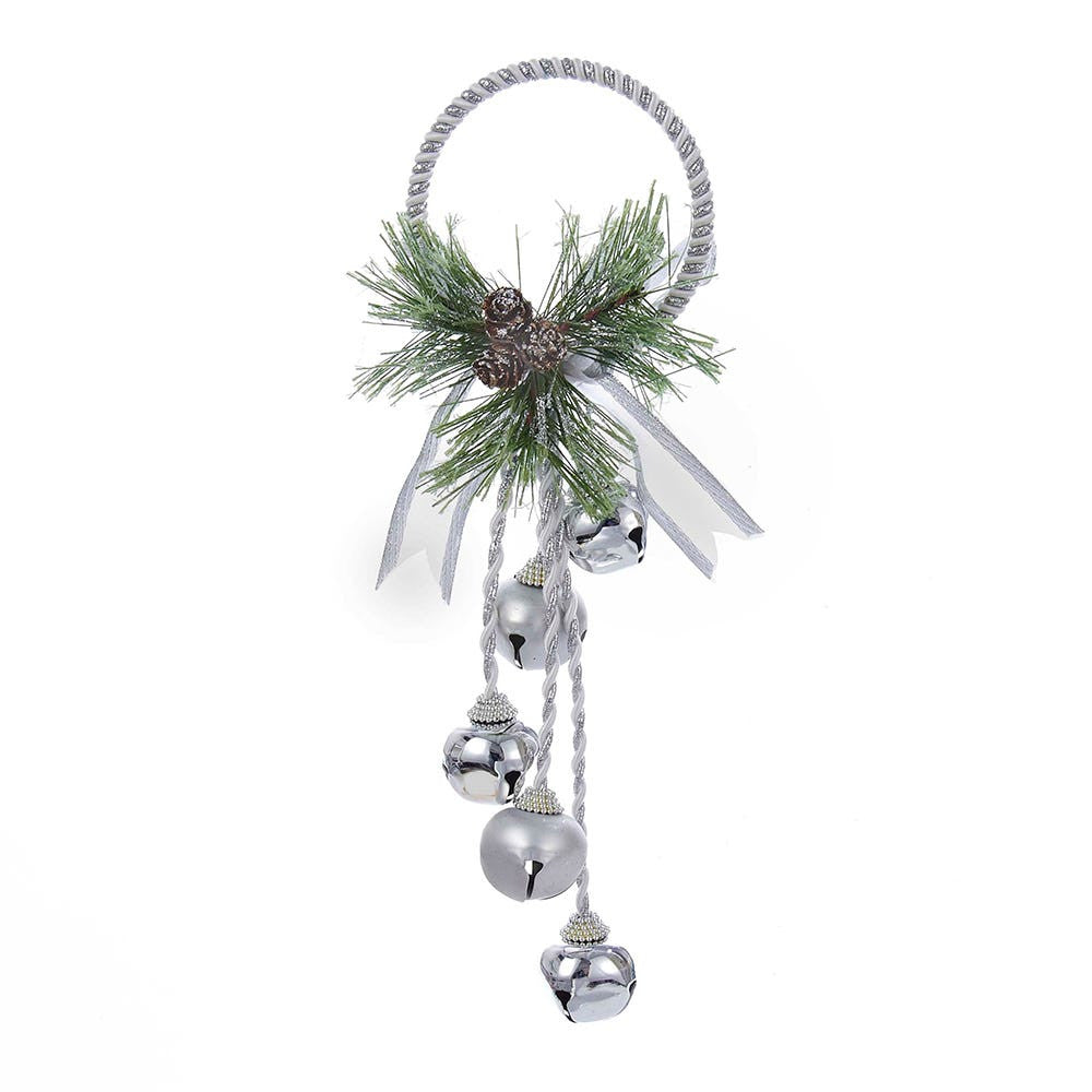 Silver and White Bell Door Hanger