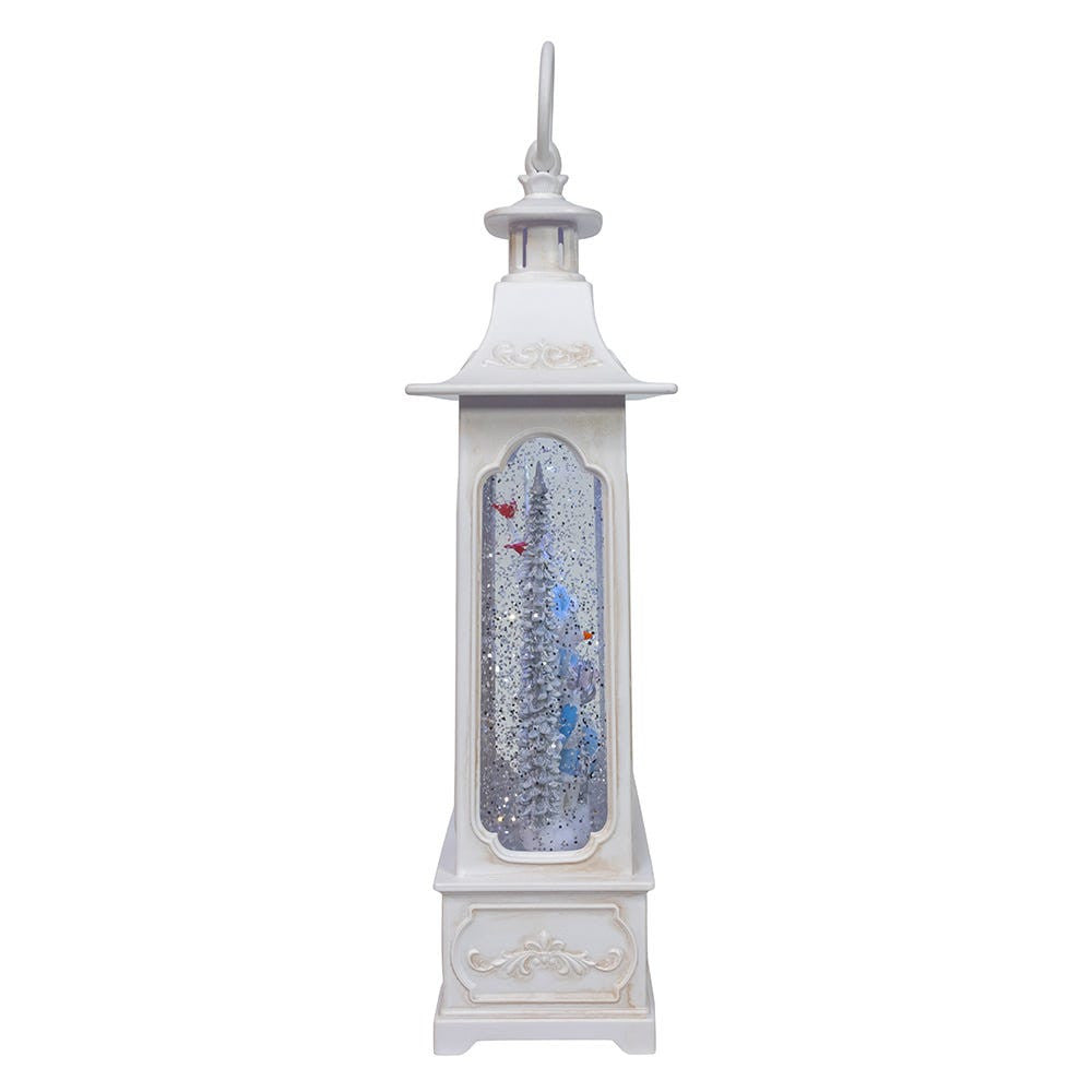 12.75" Battery Operated USB LED Lighted Snowmen & Penguins Water Lantern